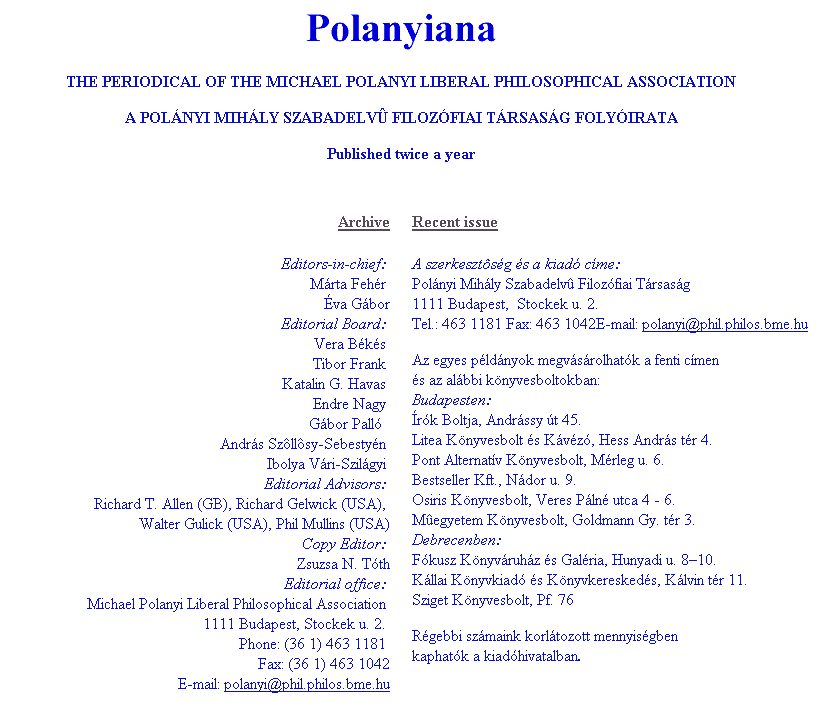 Polanyiana, 2005-06-28