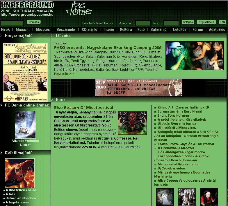 Underground Zenei Kultur�lis Magazin, 2005-06-29