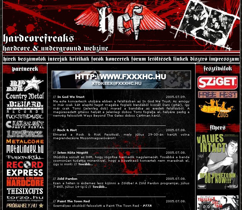 Hardcorefreaks, 2005-07-11