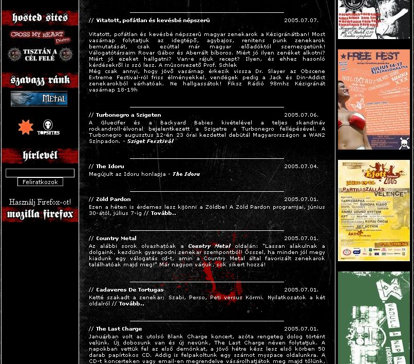 Hardcorefreaks, 2005-07-11