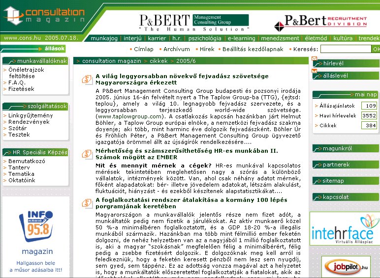 Consultation Magazin 2005.07.17.
