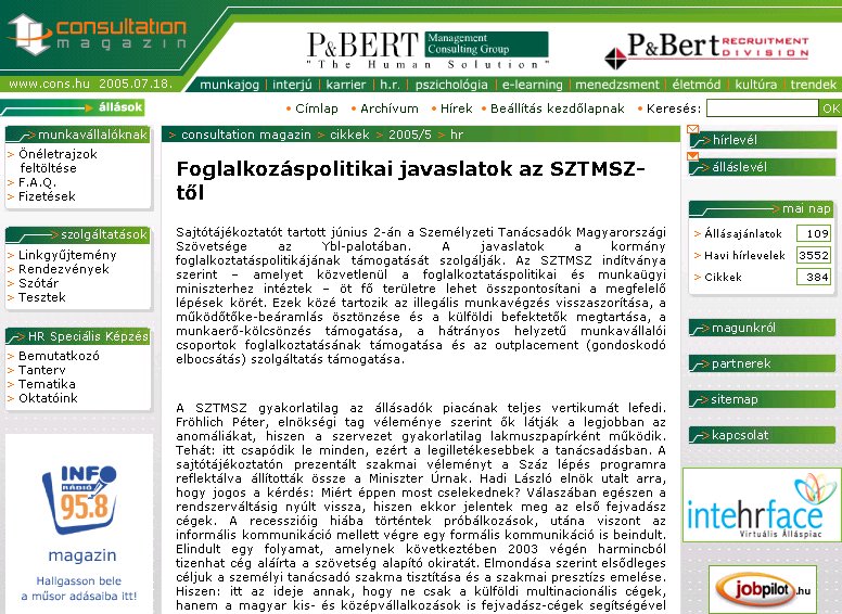 Consultation Magazin 2005.07.17.