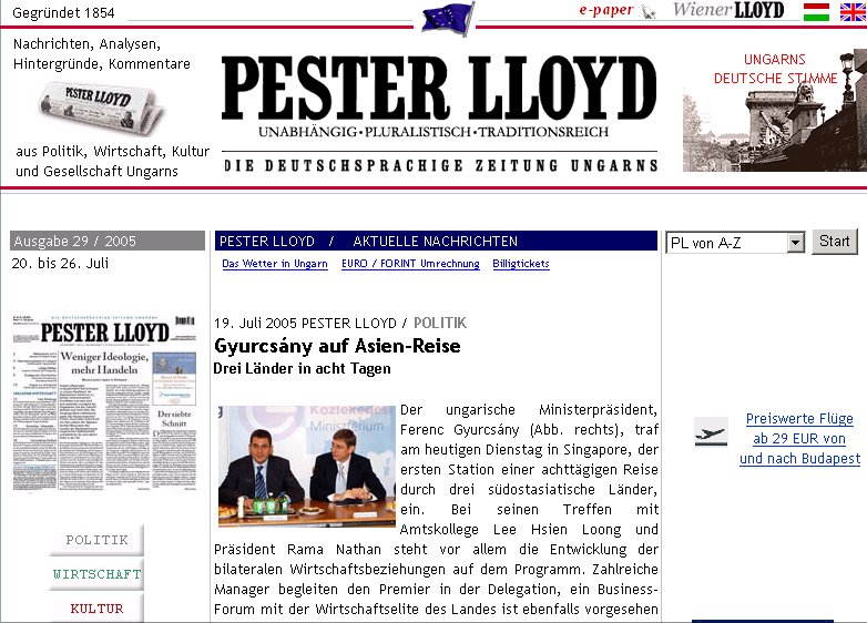 Pester Lloyd 2005.07.20.