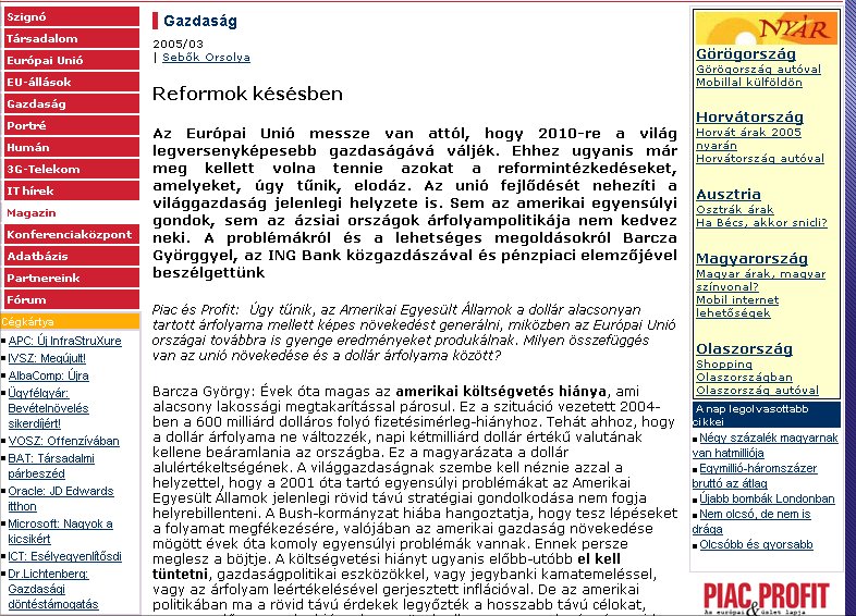 Piac & Profit 2005.07.21.