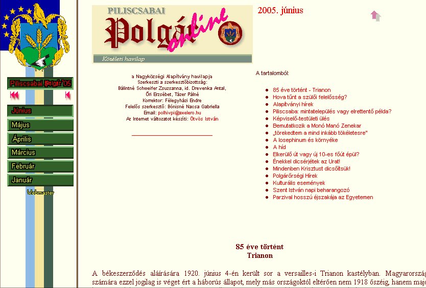 Piliscsabai Polg�r Online 2005.07.22.