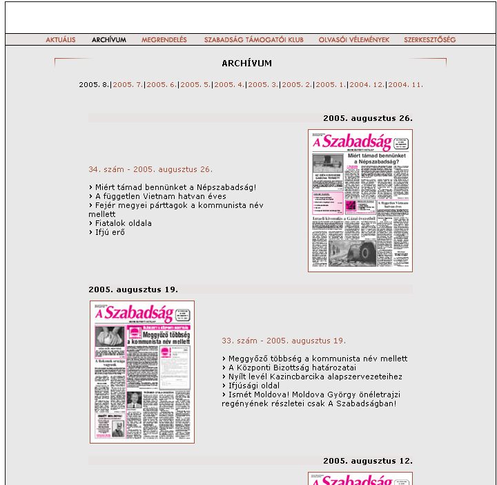 A Szabads�g, 2005-09-07