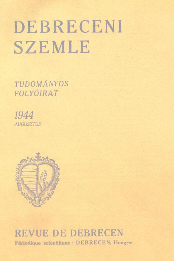 Debreceni Szemle 2005.09.08.