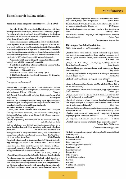 Irodalmi M�zeum, 2005-10-10
