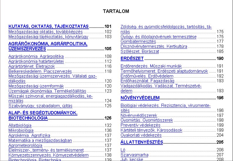 Magyar Mez�gazdas�gi Bibliogr�fia 2005.10.28.