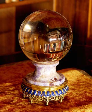 Canadian Prime Minister MacKenzie Kings crystal ball. King was a spiritualist, participated in seances and table rapping with his close friends. 