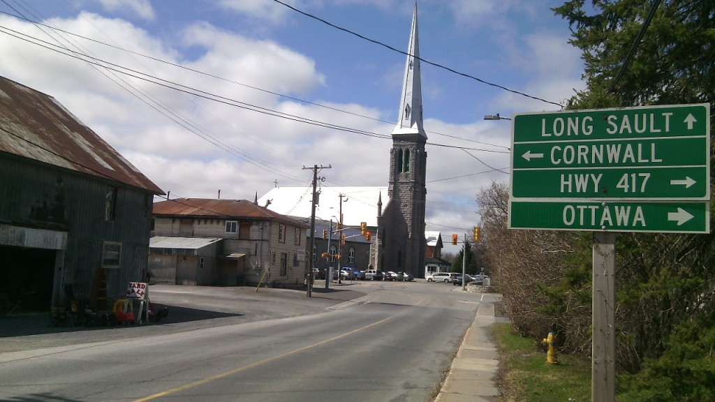 St. Andrews West község, délkelet Ontarióban. Ez lenne a 19. századbeli angol nyelvű település fő utcája. Fotó: Christopher Adam/KMH.