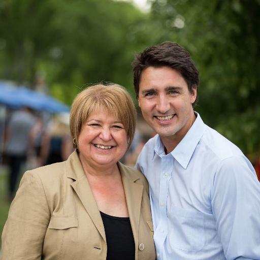 MaryAnn Mihychuck az új kanadai miniszterelnökkel, Justin Trudeau-val.