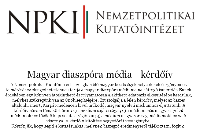 A magyarországi kormány kérdőíve