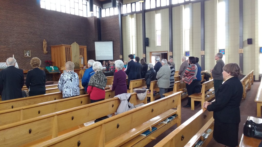 Magyar nyelvű ünnepi szentmise Ottawában, a St. Elizabeth Parish-ben 2016. január 17-én. Fotó: C. Adam.