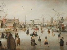 Ice age village / Hendrick Avercamp. National Gallery of Art.