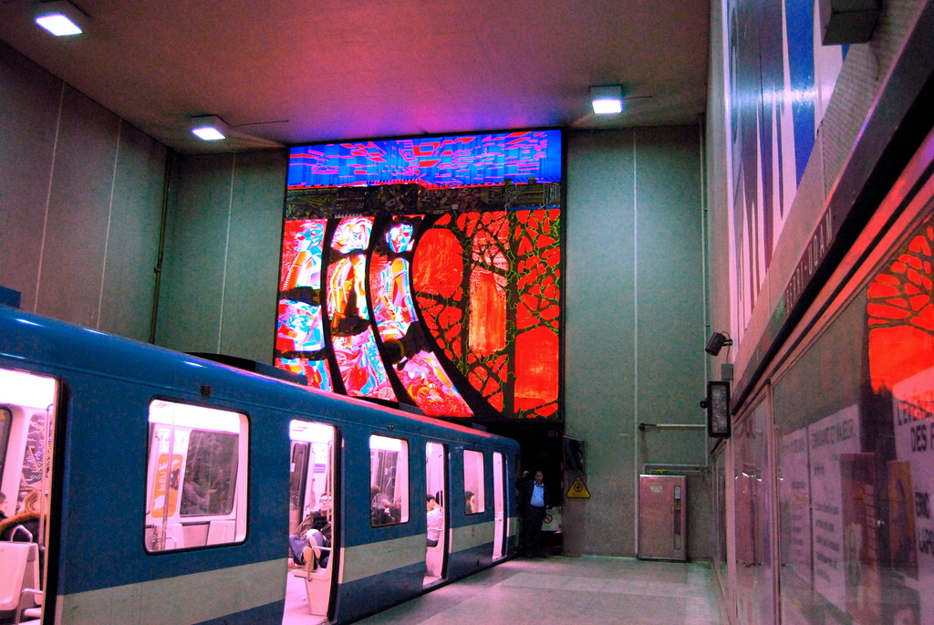 A Berri-UQAM metróállomás.
