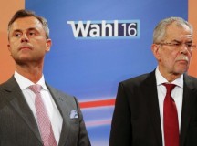 Norbert Hofer és Alexander Van Der Bellen.