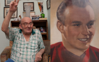 A fotó a Csepeliek újságja című helyi lapból való, három éve tették közzé, azután  és amiatt, hogy Tóth II Józseftől az 1954-es labdarúgó világbajnokság ezüstérmét egy máig ismeretlen tolvaj ellopta.