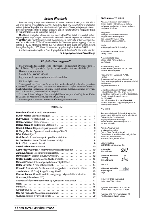 �des anyanyelv�nk, 2006-01-02