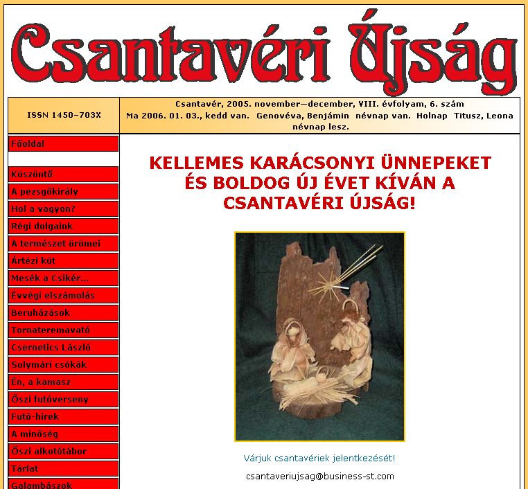 Csantav�ri �js�g, 2006-01-03