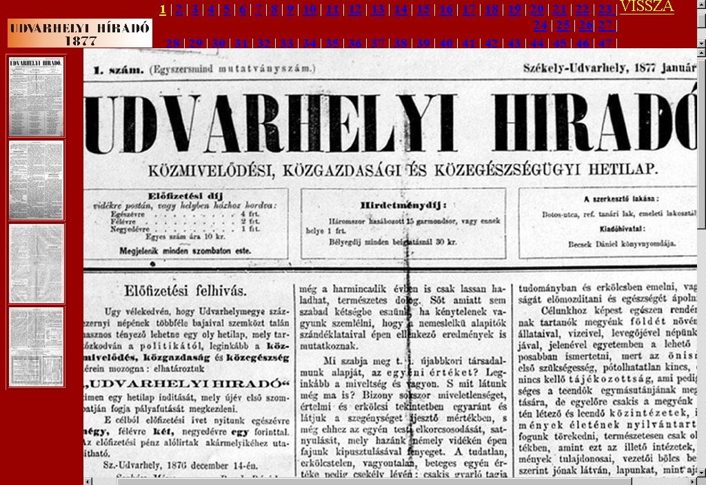 Udvarhelyi Hirad�, 2006-01-11