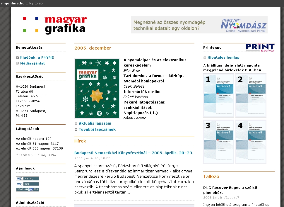 Magyar Grafika, 2006-01-20