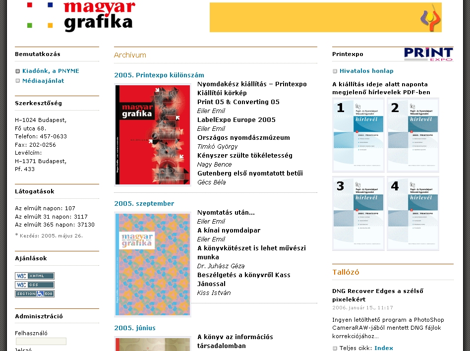 Magyar Grafika, 2006-01-20