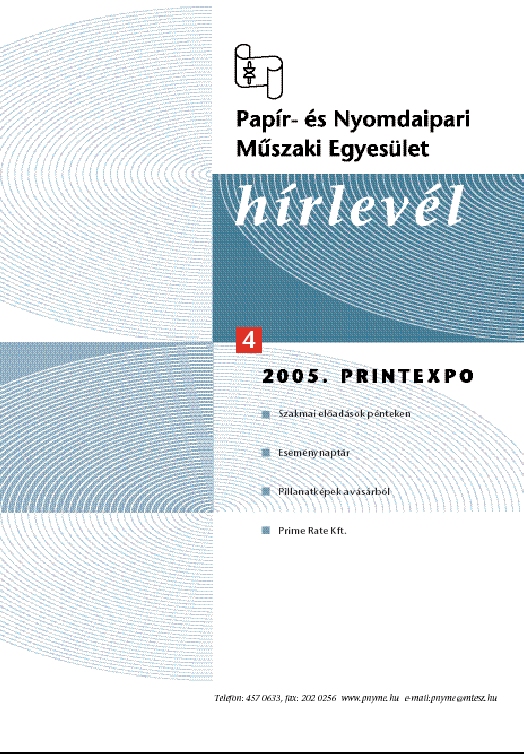 Pap�r- �s Nyomdaipari M�szaki Egyes�let H�rlev�l, 2006-01-20