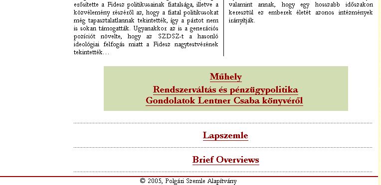 Polg�ri Szemle, 2006-01-24