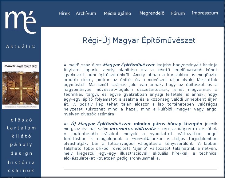 R�gi-�j Magyar �p�t�m�v�szet 2006.03.01.