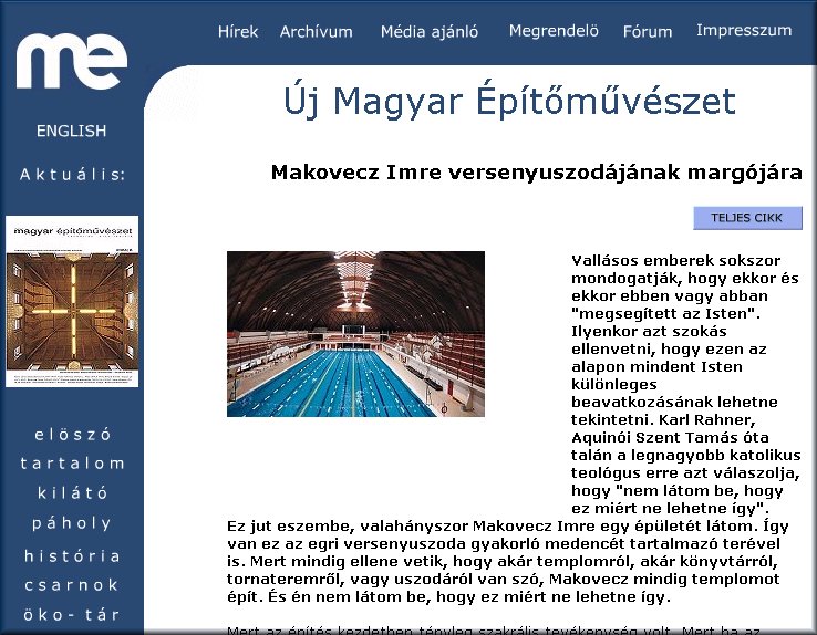R�gi-�j Magyar �p�t�m�v�szet 2006.03.01.