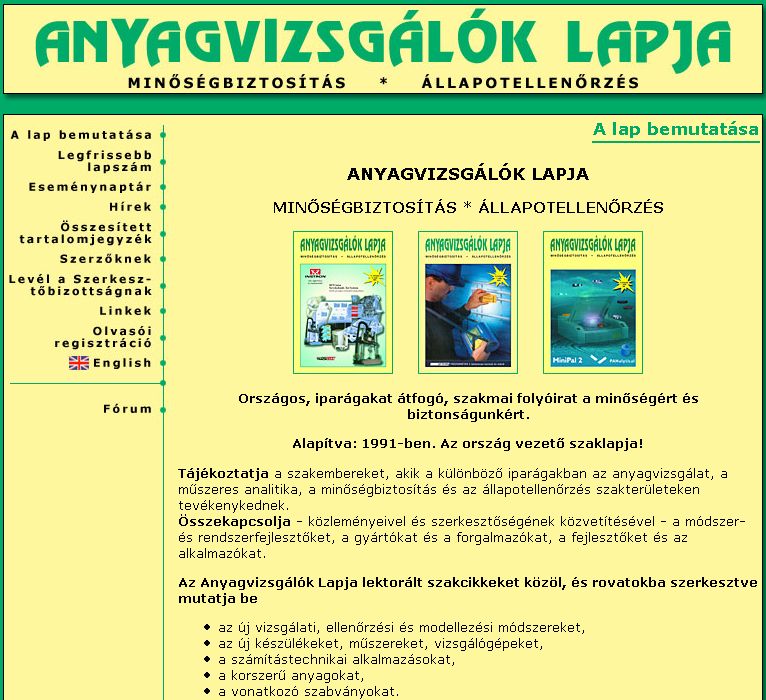 Anyagvizsg�l�k lapja, 2006-05-19