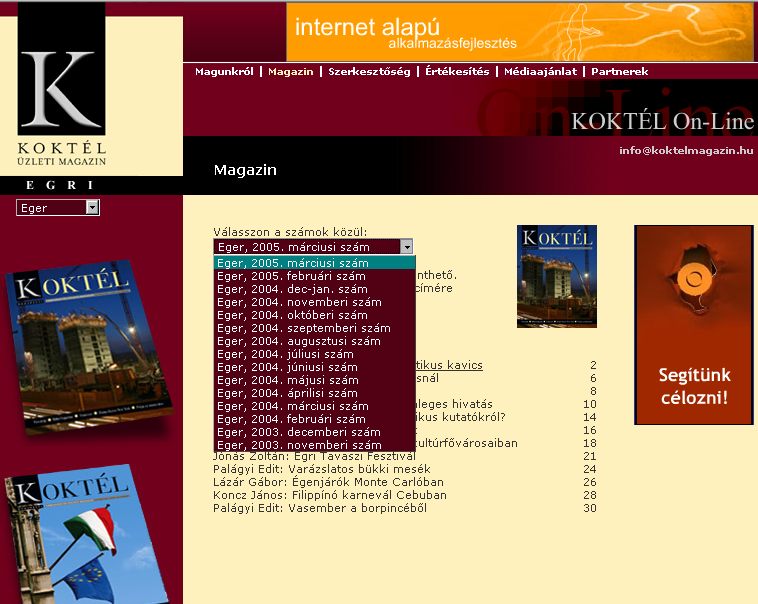 Kokt�l �zleti magazin, Egri, 2006-06-12