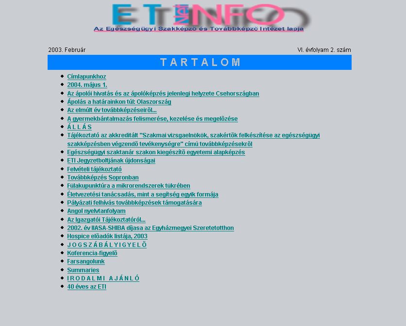 Etinfo, 2006-07-19