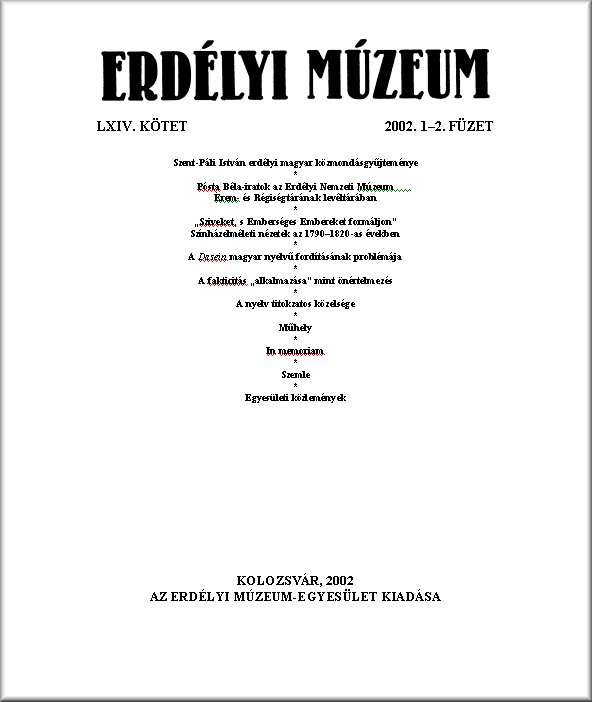 Erd�lyi M�zeum 2006.09.19.