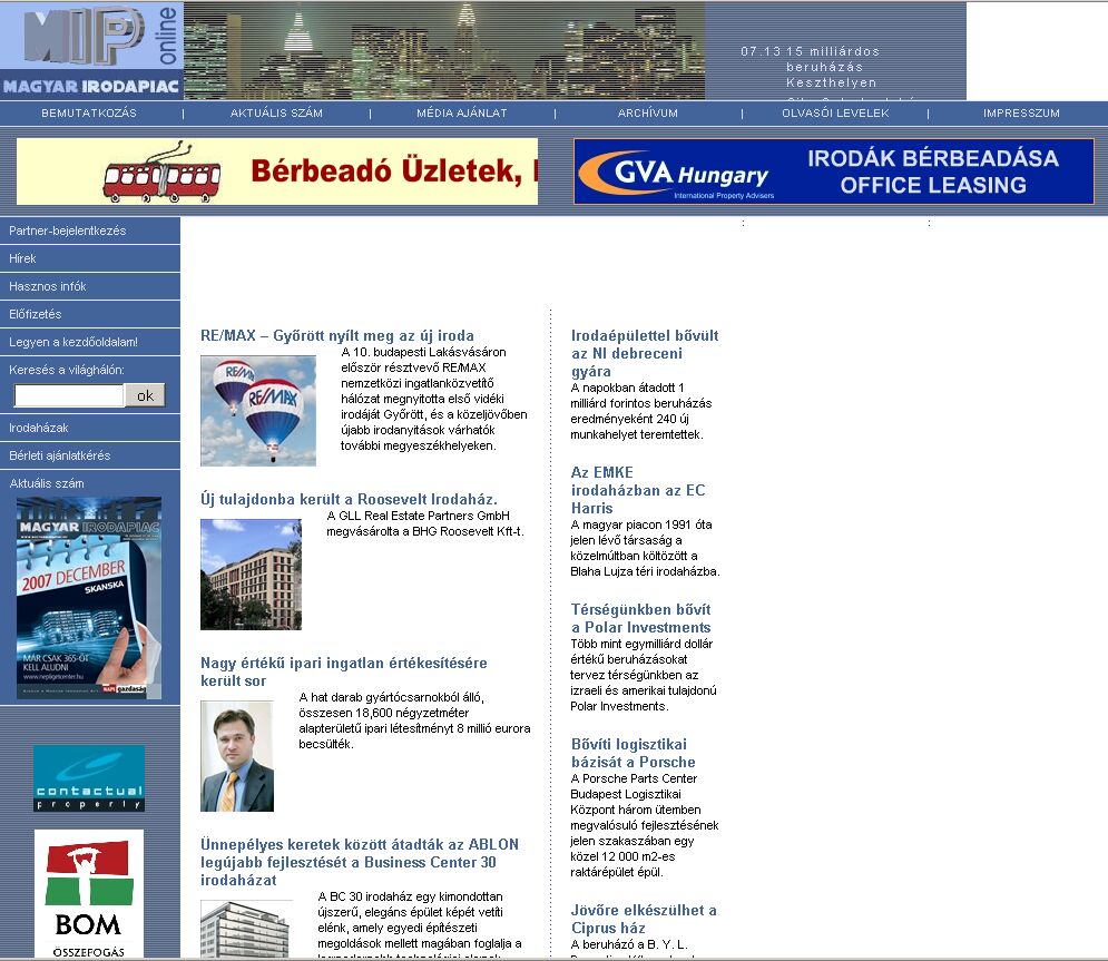 Magyar Irodapiac 2007.02.26.