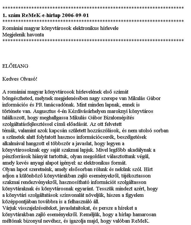 ReMeK-e-h�rlap 2007.11.06.