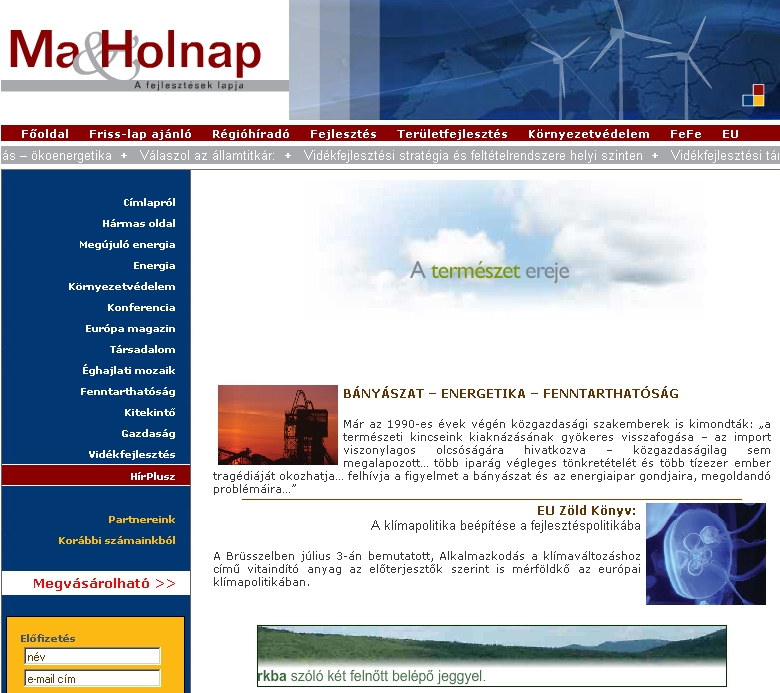 Ma & Holnap 2007.11.16.