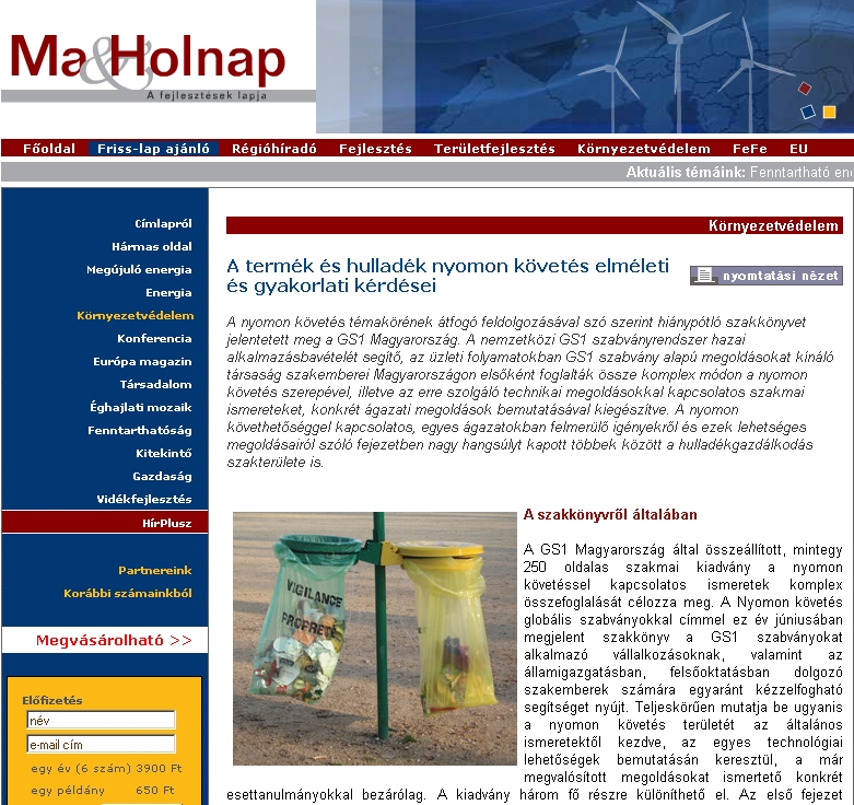 Ma & Holnap 2007.11.16.