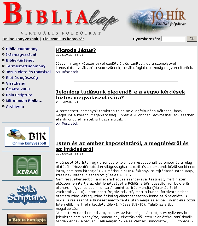 Biblialap 2007.11.30.