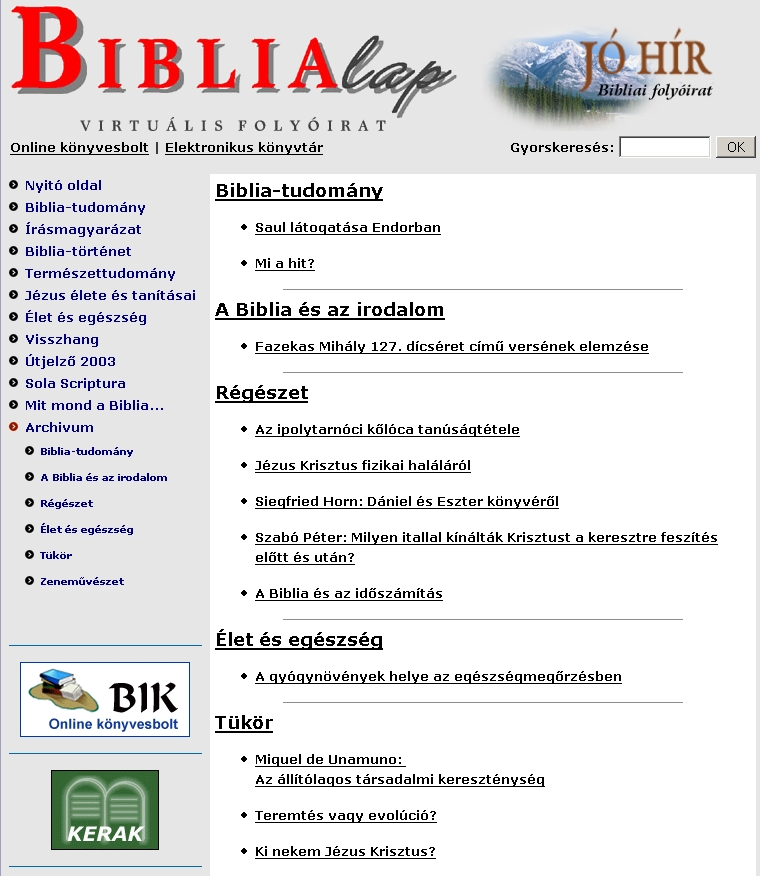Biblialap 2007.11.30.
