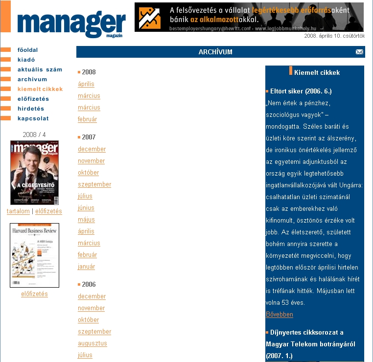 manager magazin 2008.04.10.