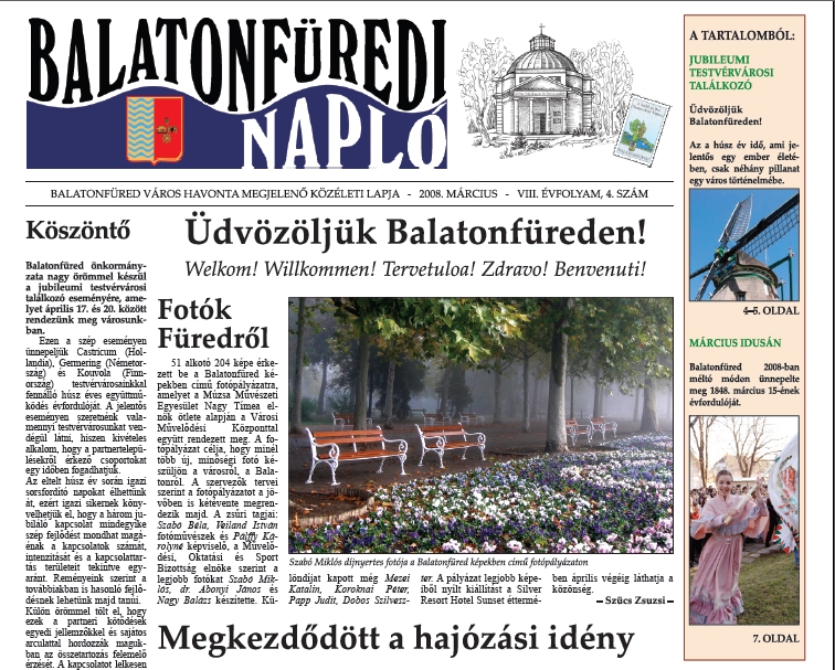 Balatonf�redi Napl� 2008.04.14.