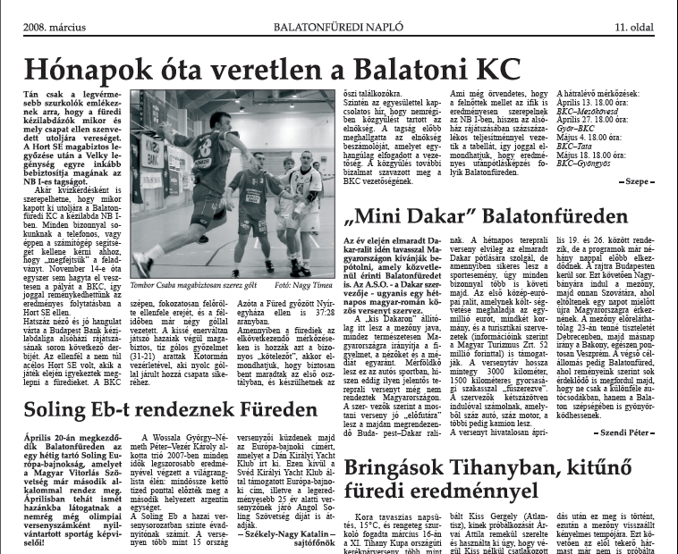 Balatonf�redi Napl� 2008.04.14.