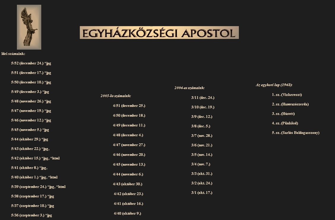 Egyh�zk�zs�gi Apostol 2008.04.15.
