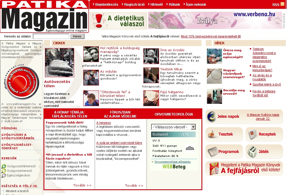 Patika Magazin 2009.01.16.