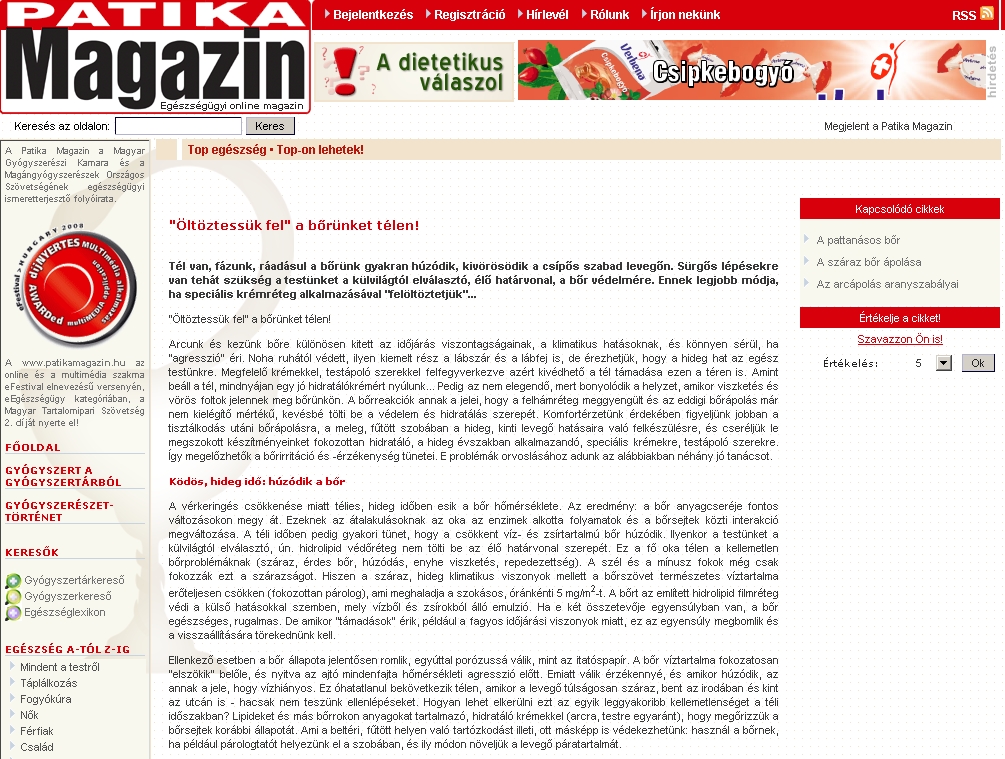 Patika Magazin 2009.01.16.