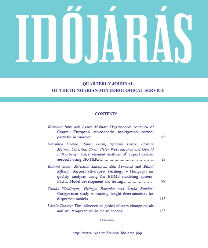 Az id�j�r�s - Quarterly Journal of the Hungarian Meteorological Service (HMS) 2009.02.01.