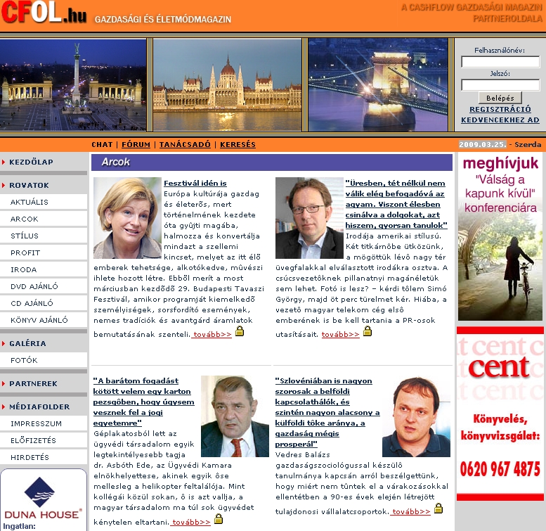 CFOL.hu - gazdas�gi �s �letm�d magazin 2009.03.25.