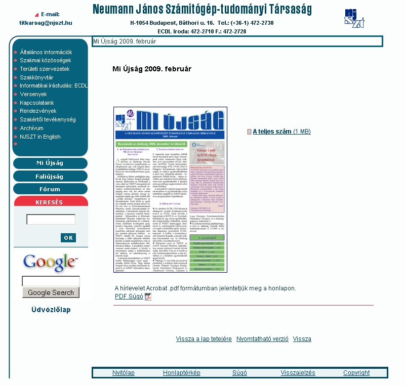 Mi �js�g 2009.04.03.
